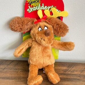 NWT Dr Seuss The Grinch Shourlderkins MAX DOG Magnetic Shoulder Plush Toy 2020